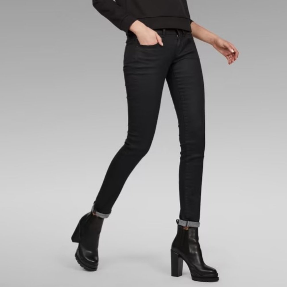 NWT G-Star Lynn Mid Waist Skinny Jeans 26" x 32" - Picture 1 of 5